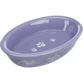 Ovale Keramikschale, mehrfarbig 0,2 l / 15x10 cm